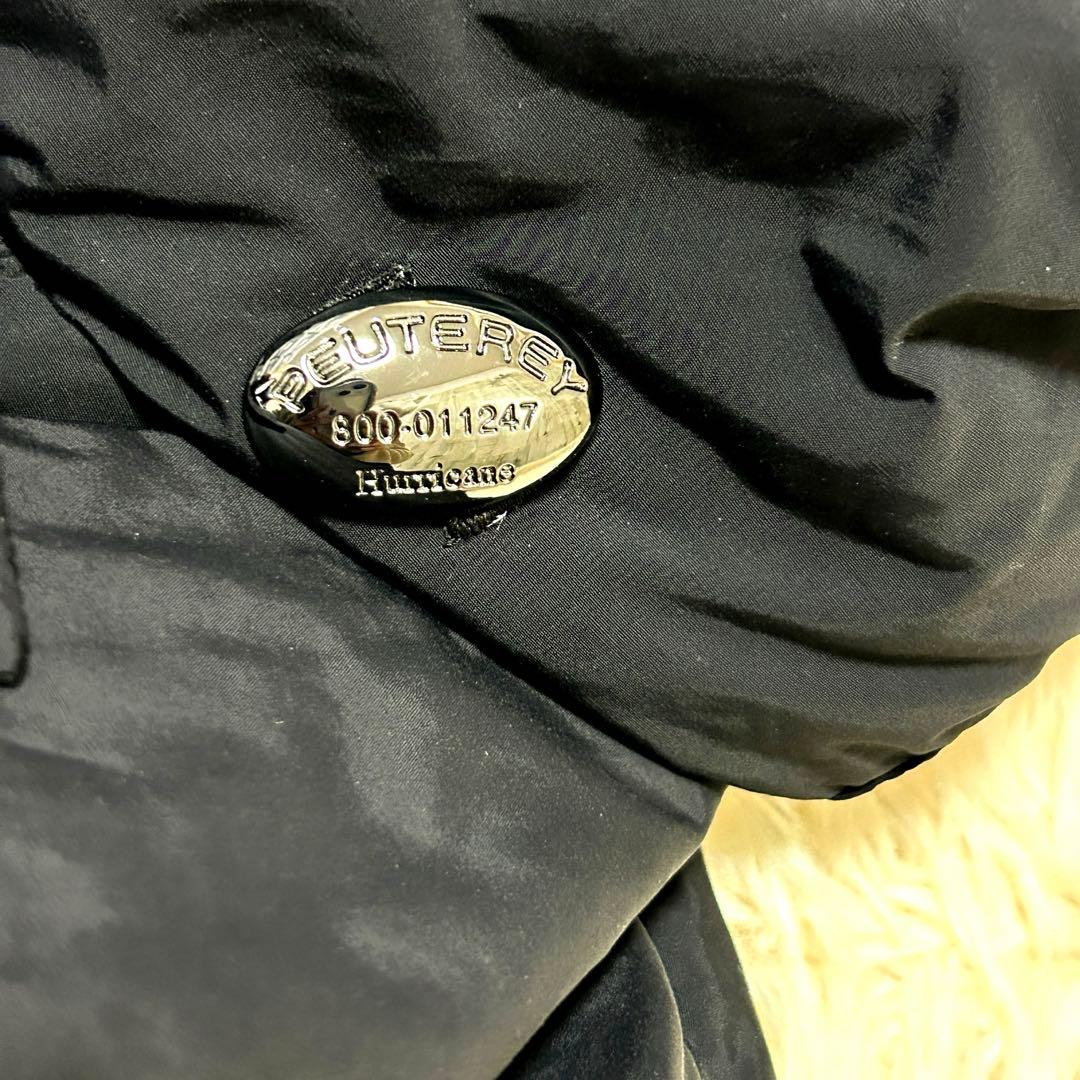 ピューテリー　PEUTEREY ブルゾン　ジャンパー　中綿　フード　ブラック　S