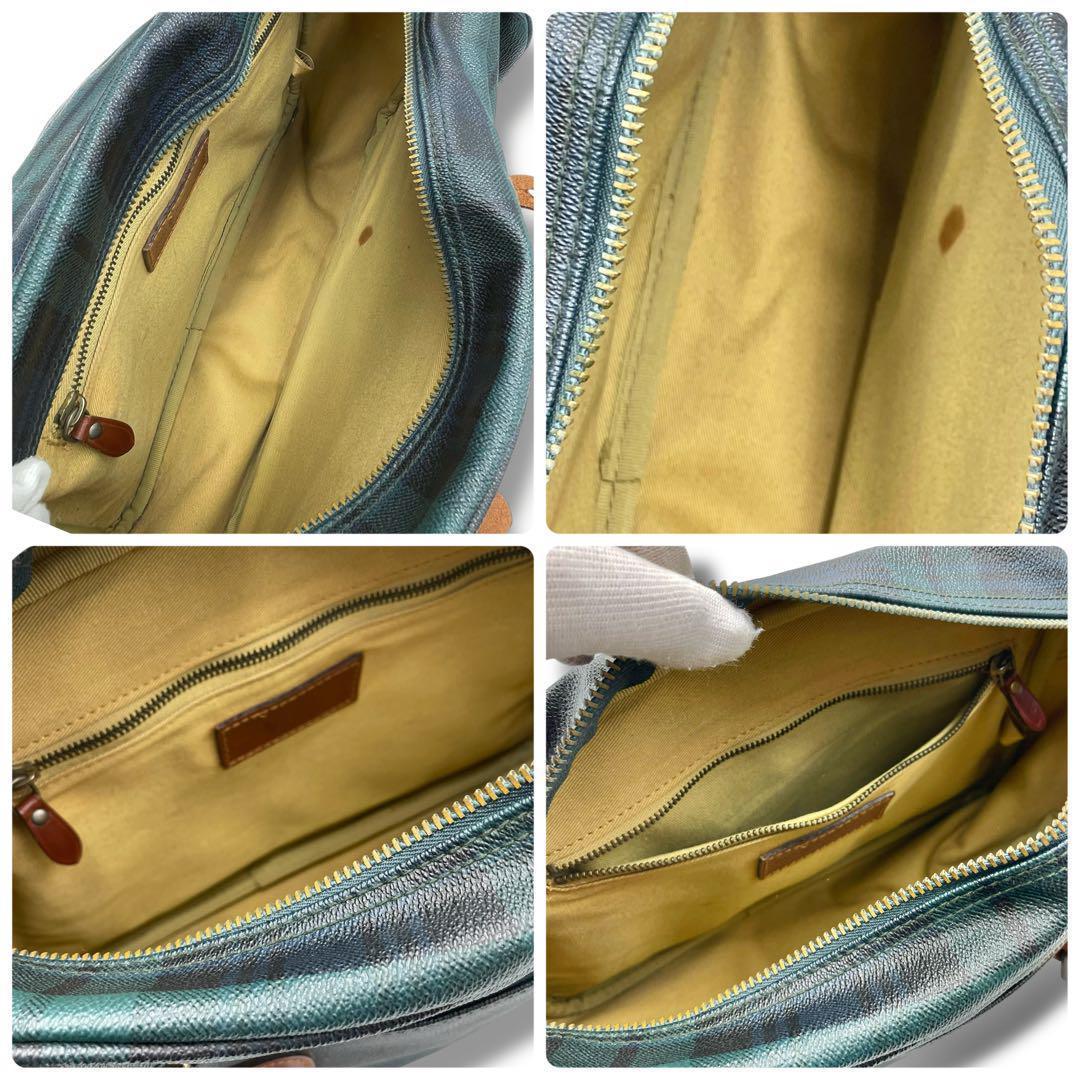 極美品 ラルフローレン ショルダーバッグ メッセンジャーバッグ PVC チェック