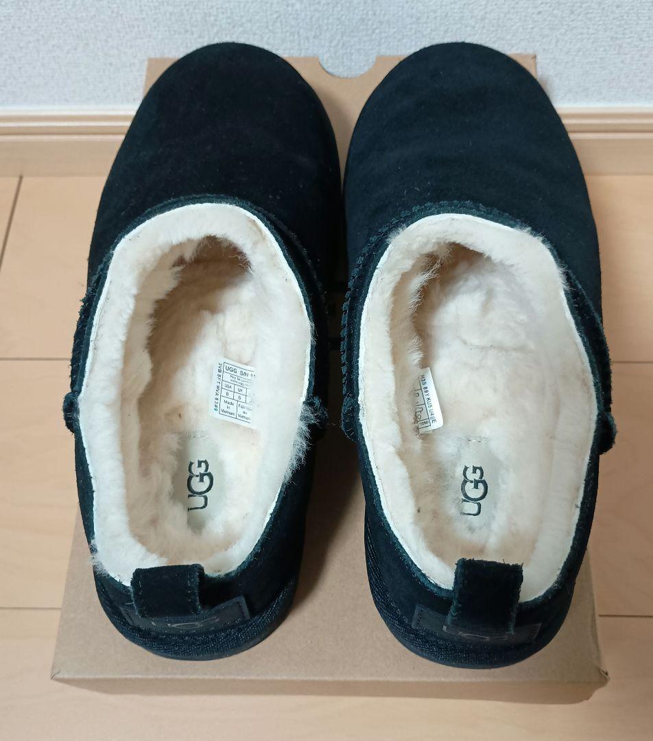 正規品ugg クラシックマイクロ　ブラック 25cm スリッポン黒
