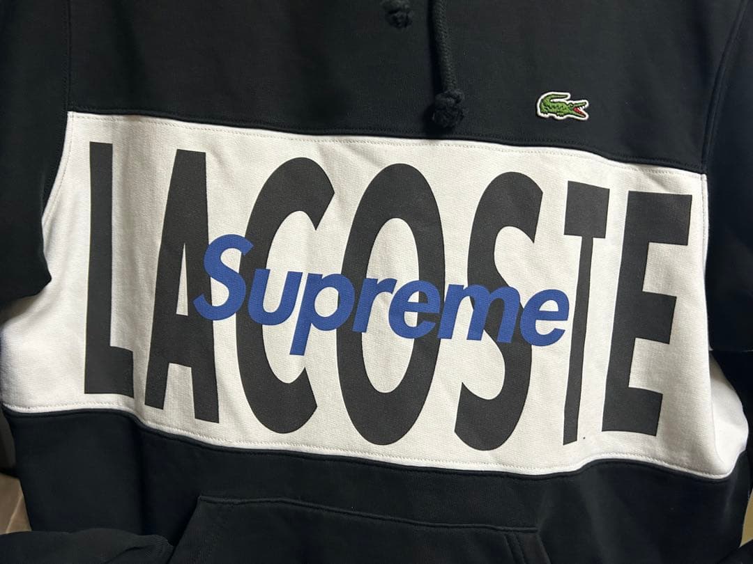 LACOSTE⭐︎supremeパーカー Sサイズ