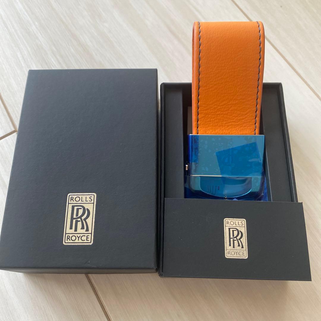 ROLLS ROYCE オレンジ レザー キーリング