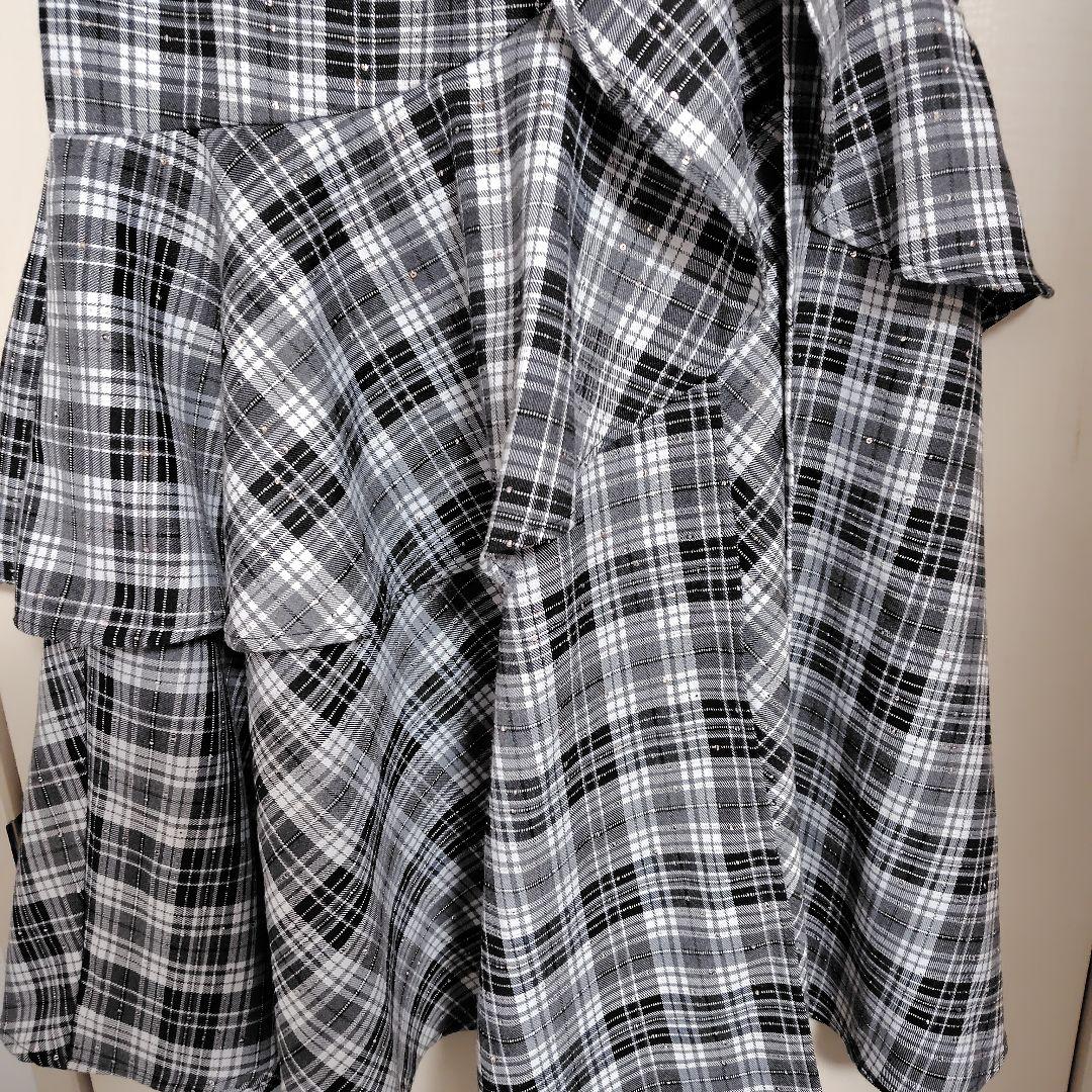 rienda　リエンダ　チェックフリルスリットスコートショートパンツ　Mサイズ