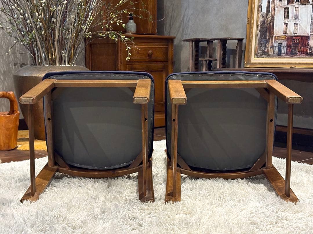 karimoku カリモク　ダイニングチェア　シェルチェア　リメイク　IG