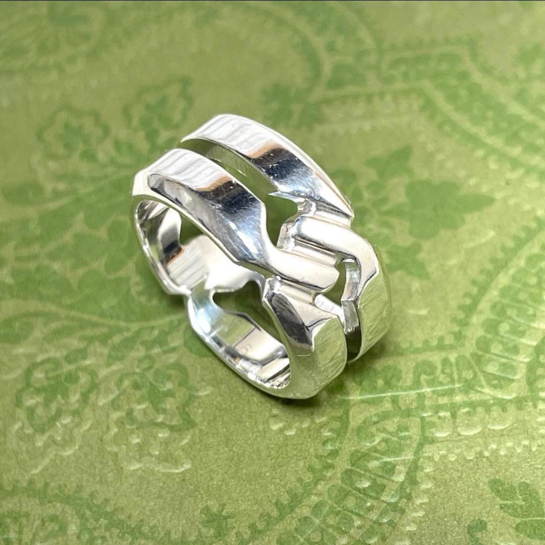 GUCCIグッチ インフィニティノットリング　ワイド15号　メンズ/レディース