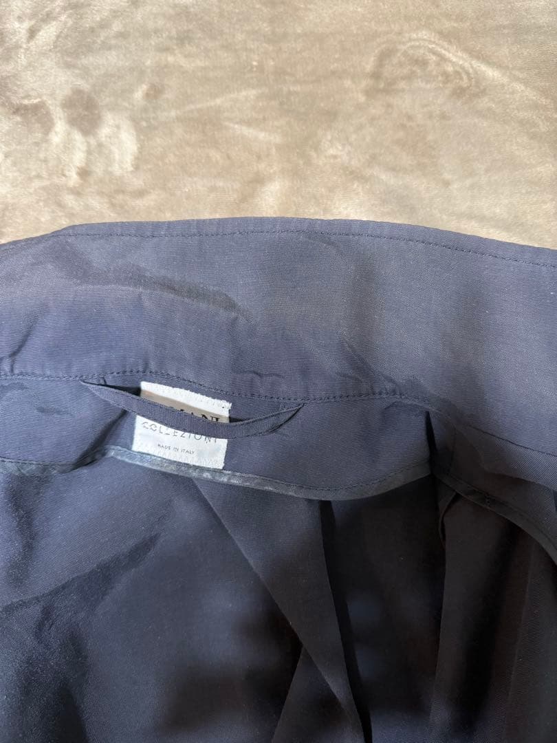 アルマーニコレッツォーニ　コットンナイロンジャケット　グレー系