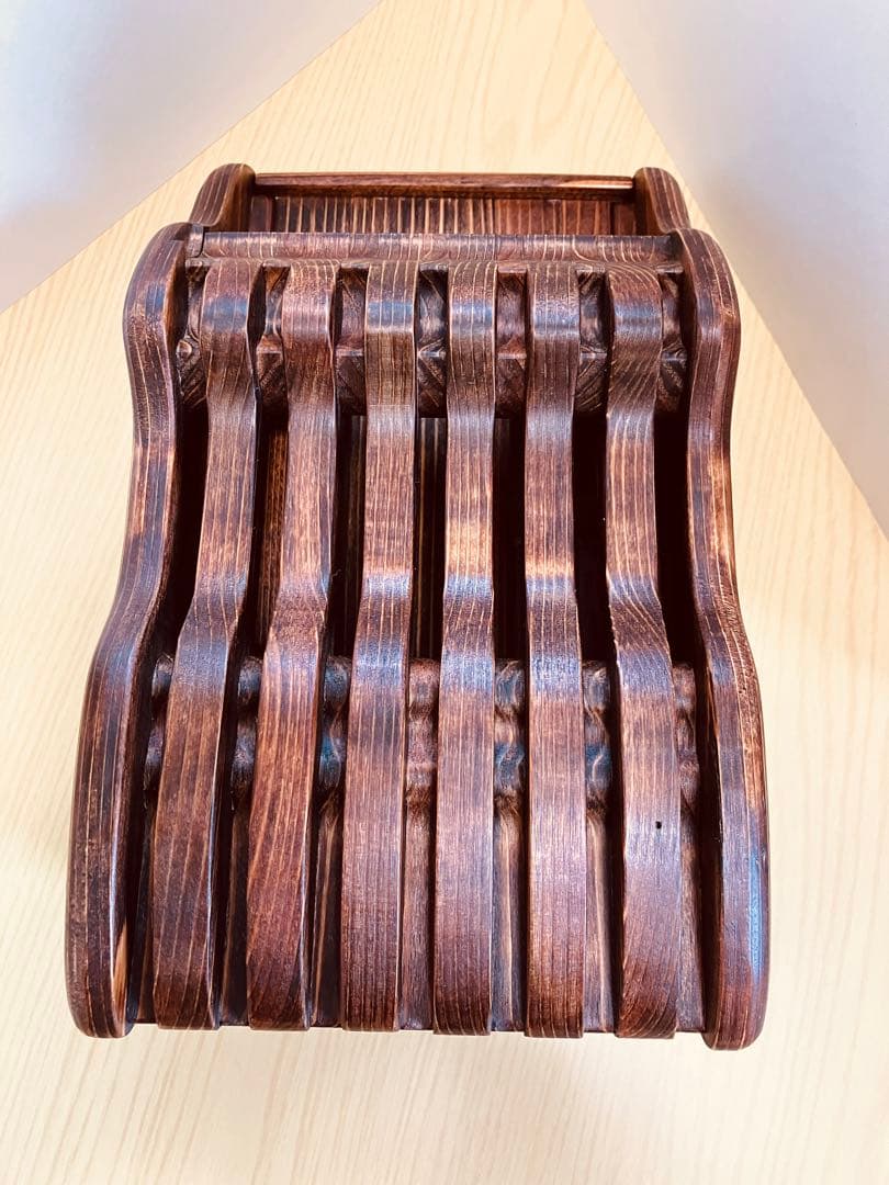 木製シザートレイ　シザートレー　シザースタンド　ハサミ皿　Aタイプ