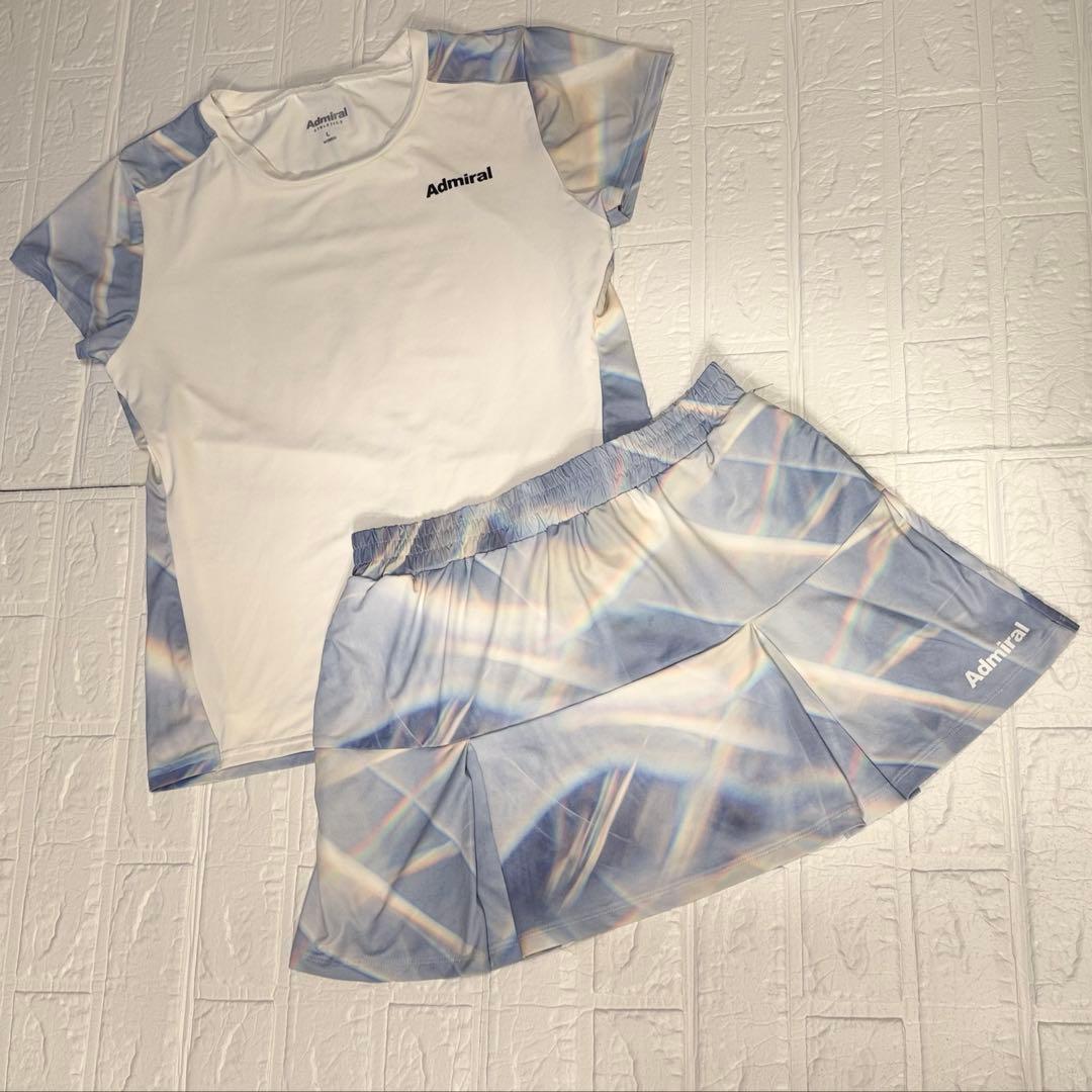 アドミラル　テニスウェア　上下セット　スコート　シャツ　スリット　ワンピース