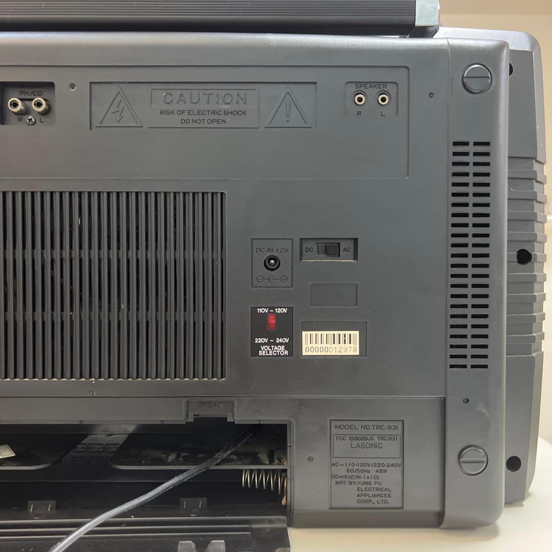 【けーじ@】LASONICラジオ カセットテープ プレーヤーTRC-931