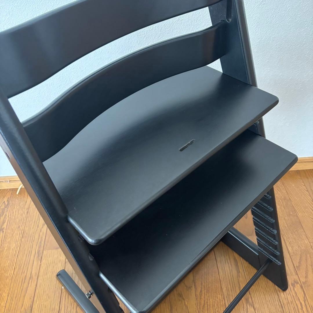 ＊美品＊ストッケ　トリップ トラップ　ベビーチェア+ベビーセット　ブラック