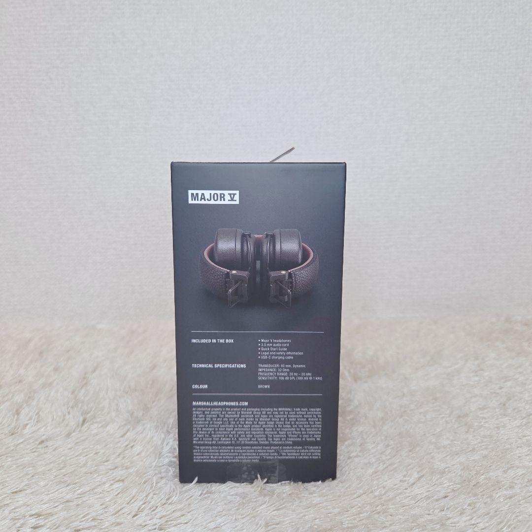 新品・未使用✨Marshall Major V ワイヤレスヘッドフォン ブラウン