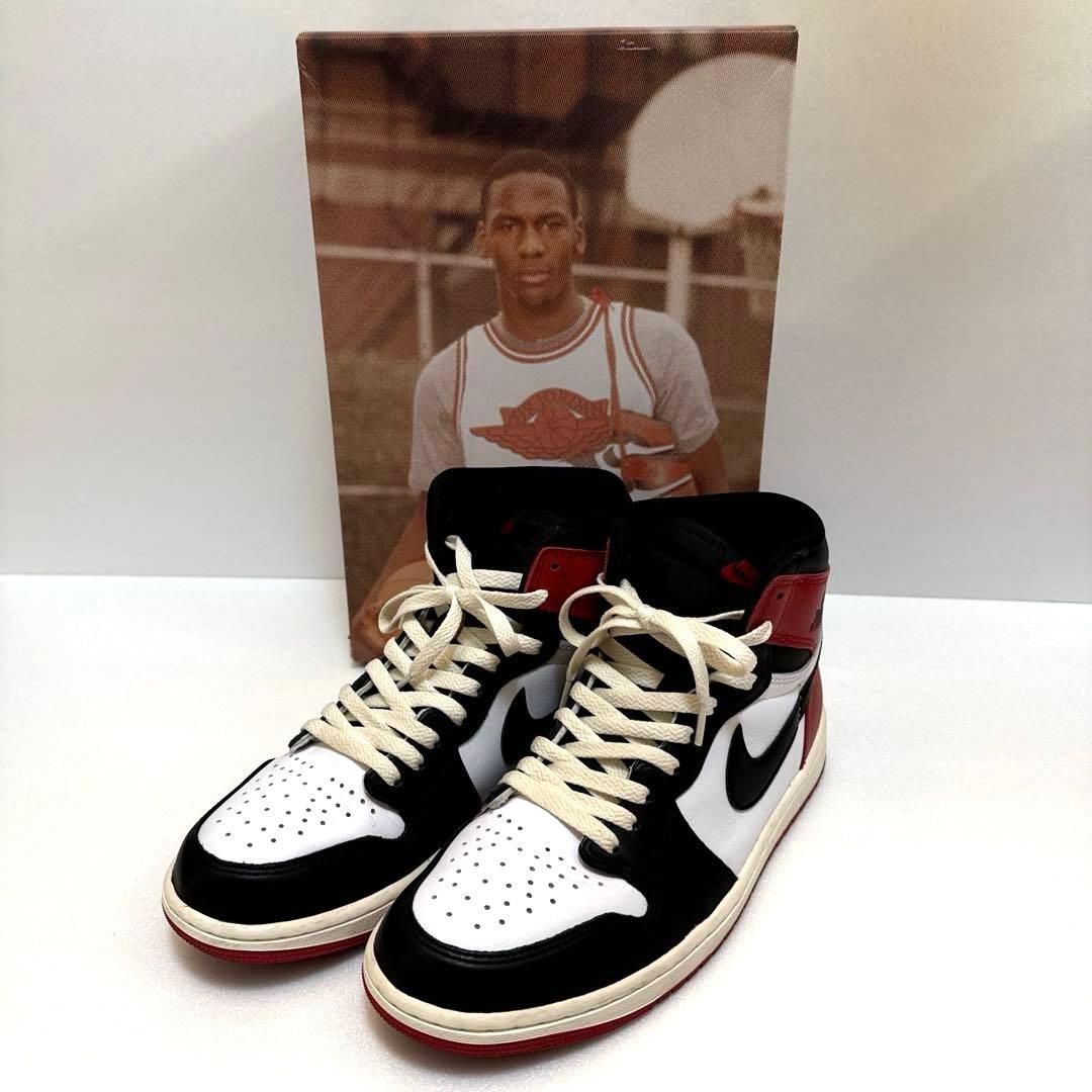 【美品】Nike Air Jordan 1 highジョーダンblack toe