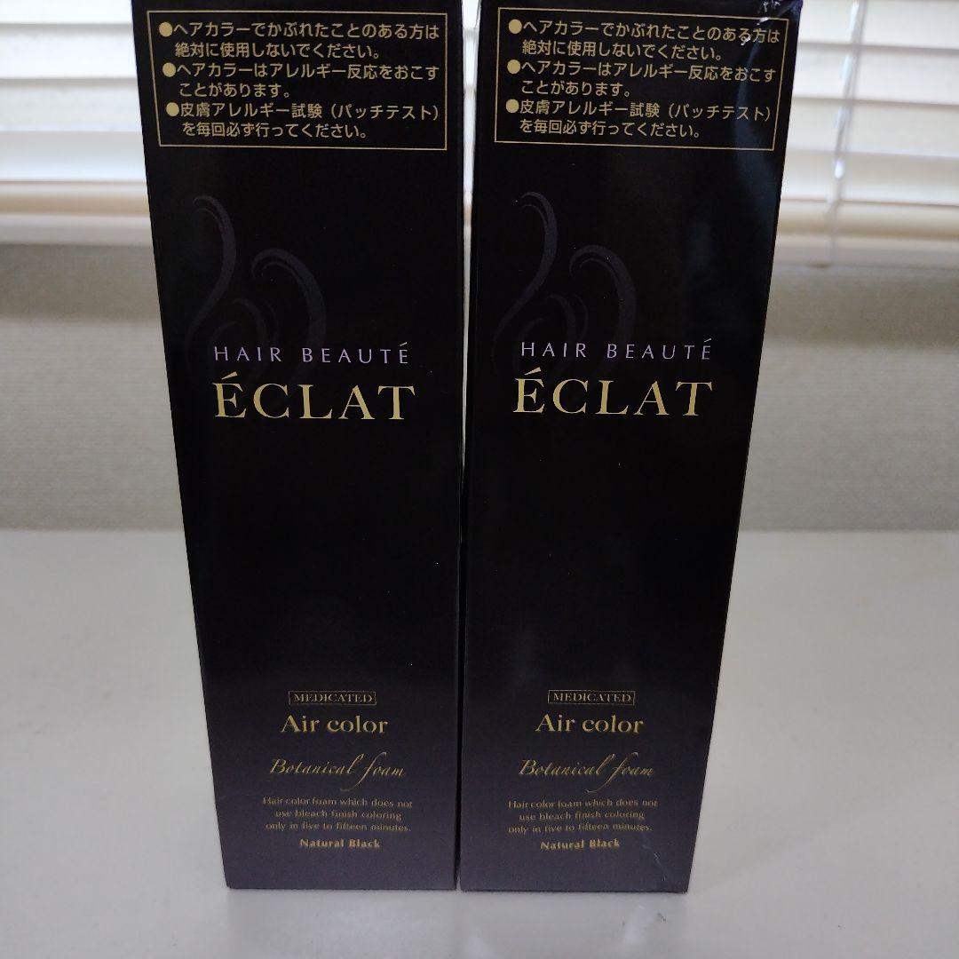 ヘアボーテエクラ エアカラー ボタニカルフォームナチュラルブラック 2個セット