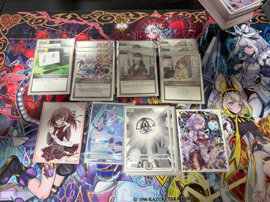 ホロライブ カード　引退　フブキミオデッキ　フレアデッキ　スリーブ付き