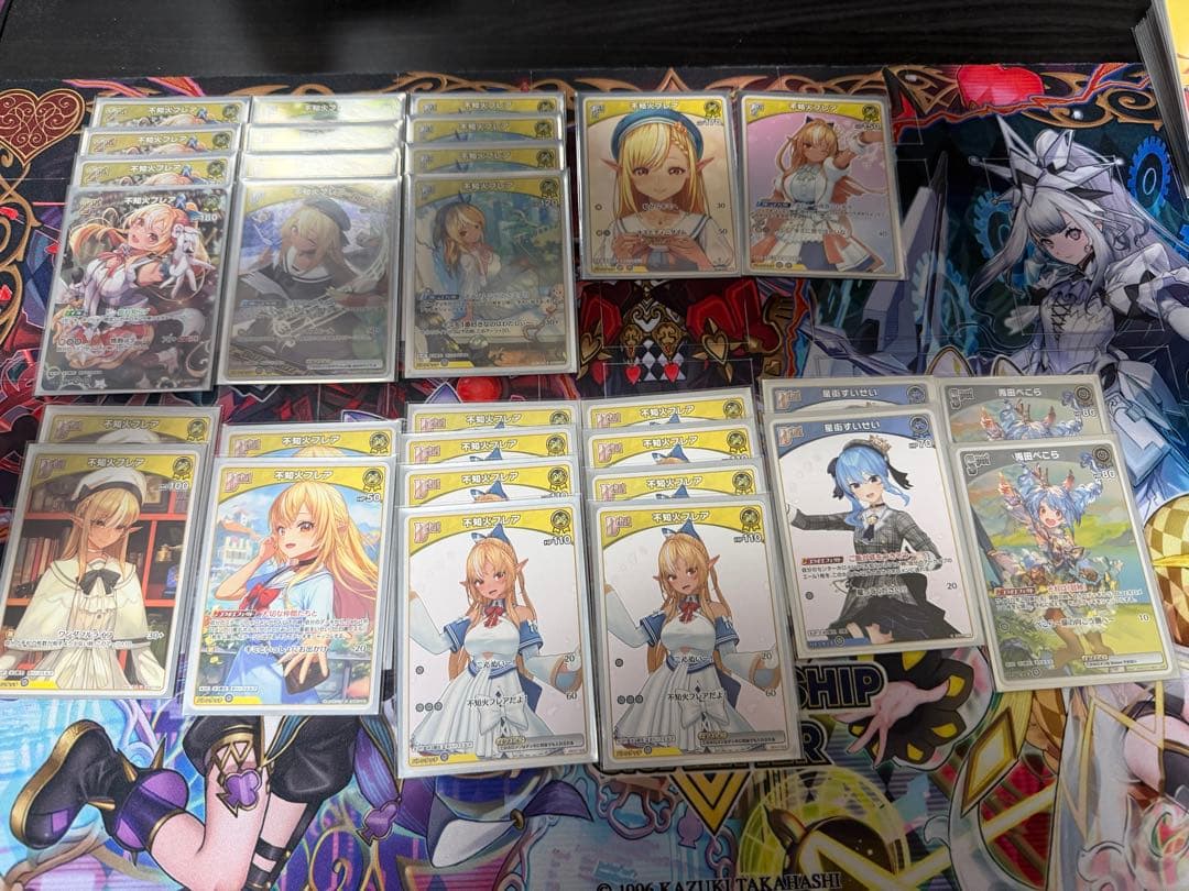 ホロライブ カード　引退　フブキミオデッキ　フレアデッキ　スリーブ付き