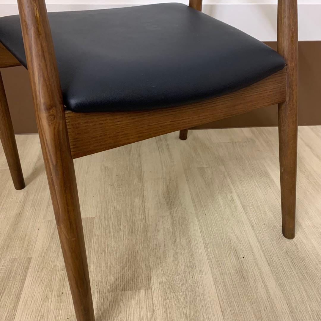 【美品】アイロスジャパン LeapⅡチェア ウォールナット色 無垢材