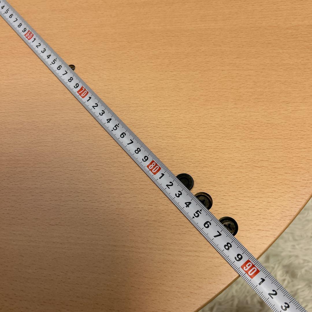 YUASA家具調 円形 こたつ テーブル 直径90cm 高さ調節パーツ付き