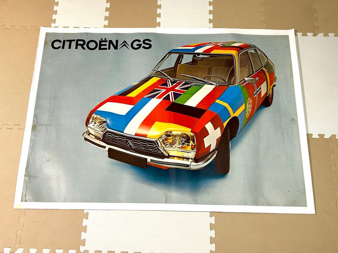 超レア:シトロエンGSの当時物ショールームポスター