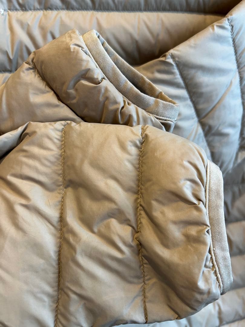 ダントン　ダウンジャケット　レディース　XS 34サイズ　ベージュ　美品