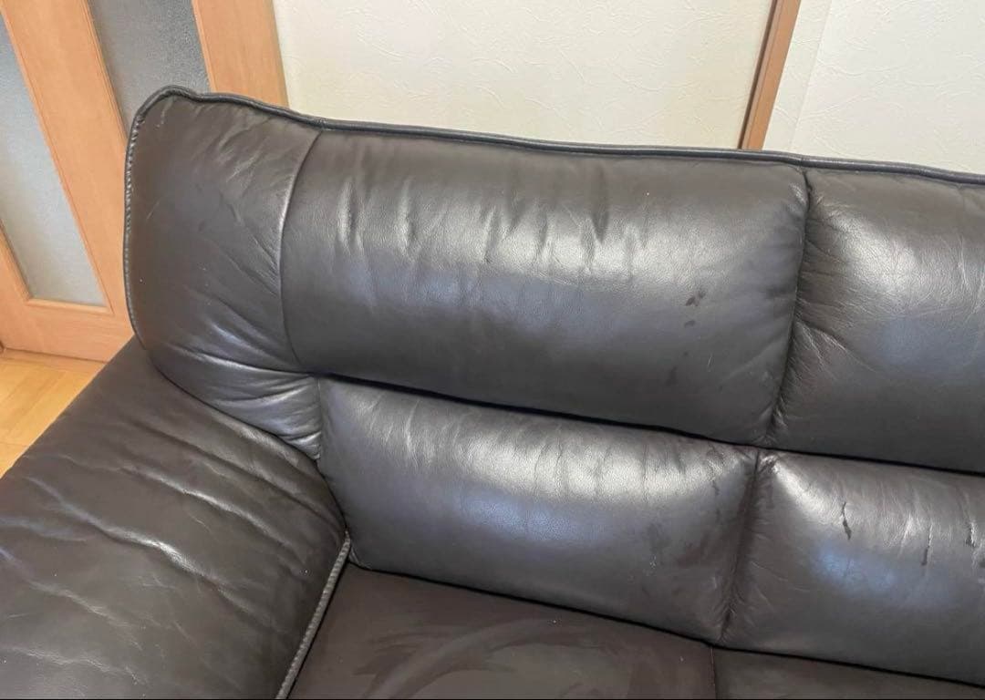 専用　【実使用1年程度】ニトリ 3人掛けソファ (ロゾ KD BE ブラック)