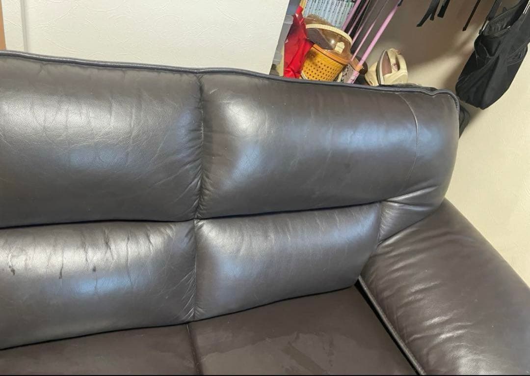 専用　【実使用1年程度】ニトリ 3人掛けソファ (ロゾ KD BE ブラック)