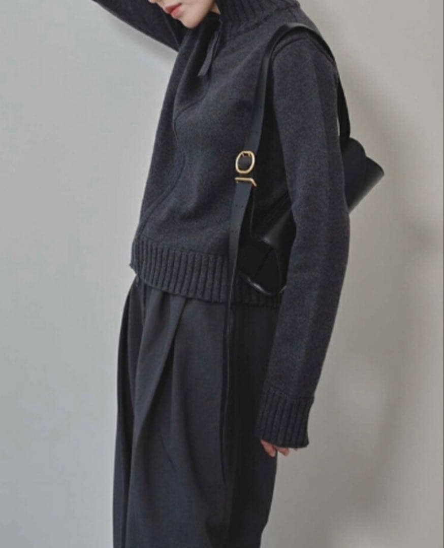 トップス Compact Zip Knit todayful