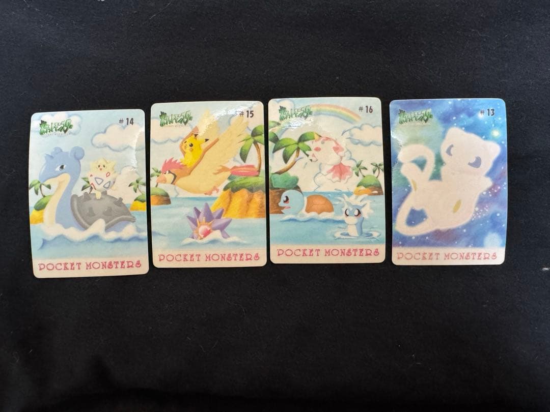 ニャースのニャンだこいつら？連番3枚 バンダイ ポケモン シールダス ミュウツー