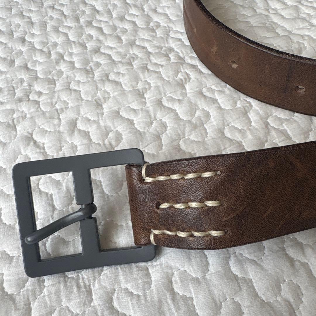 45R ヴィンテージレザーの45星ベルト