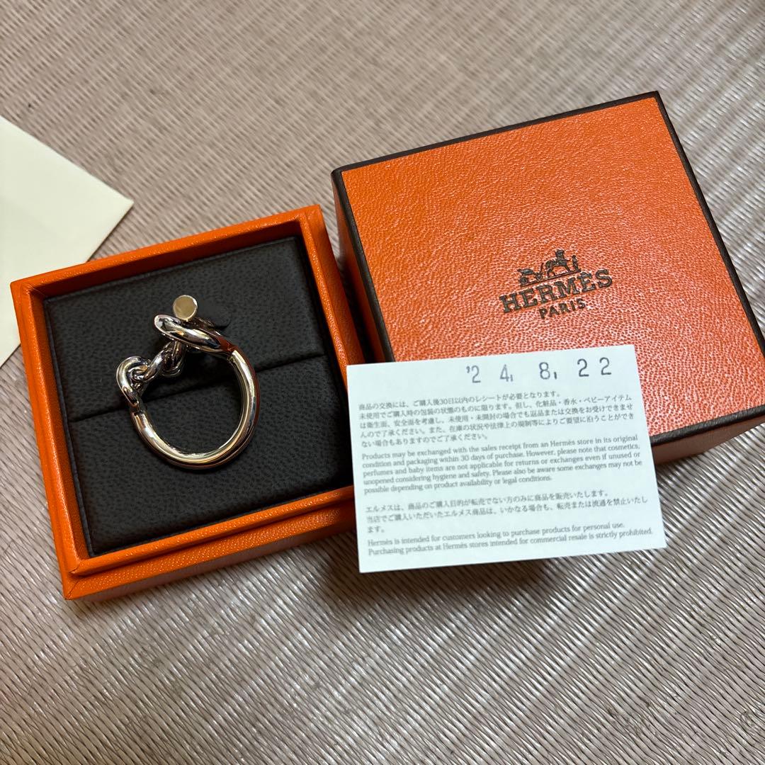 HERMES シルバー リング　クロワゼット　53