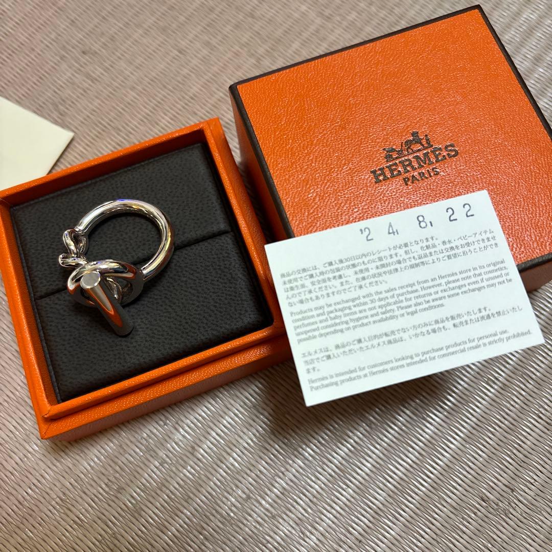 HERMES シルバー リング　クロワゼット　53