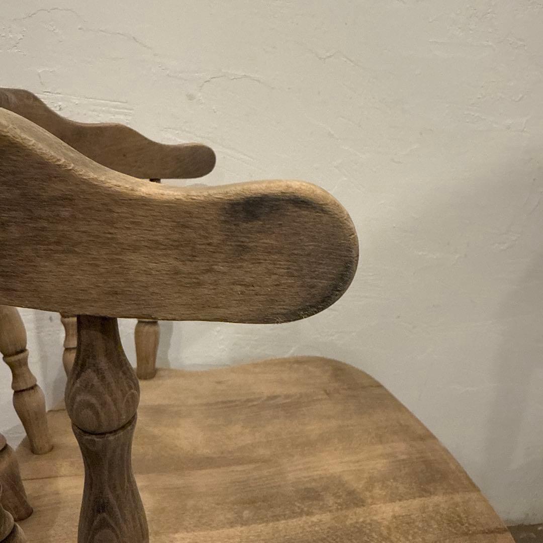 ヴィンテージ　ダイニングチェア　カフェチェア　剥離