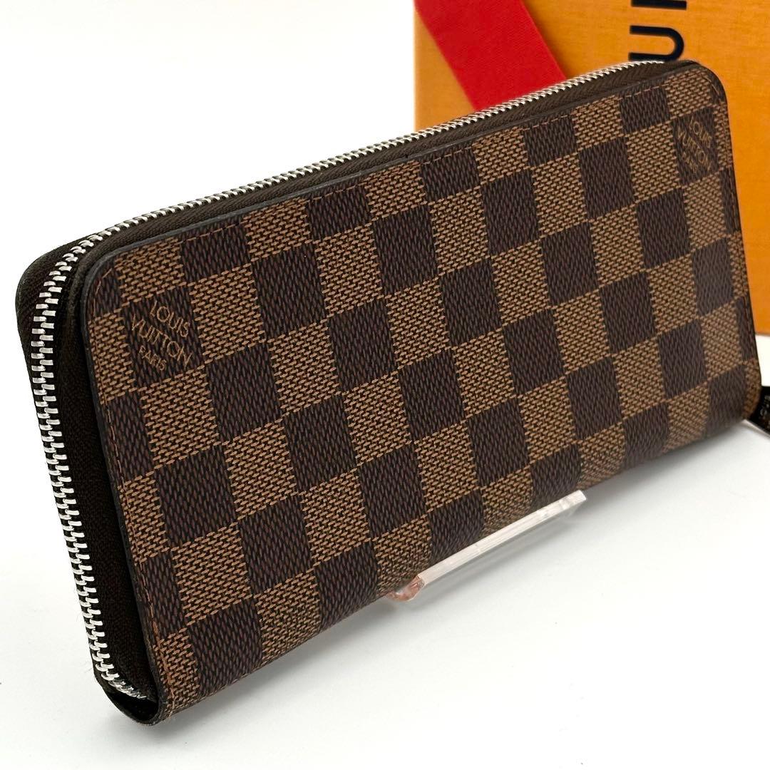 【極美品】ルイヴィトン ダミエ エベヌ ジッピーウォレット ヴェルティカル 財布