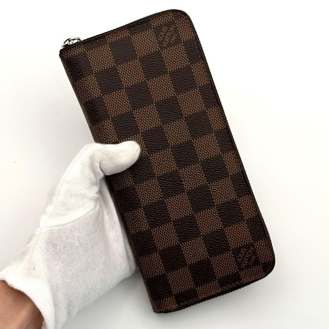【極美品】ルイヴィトン ダミエ エベヌ ジッピーウォレット ヴェルティカル 財布