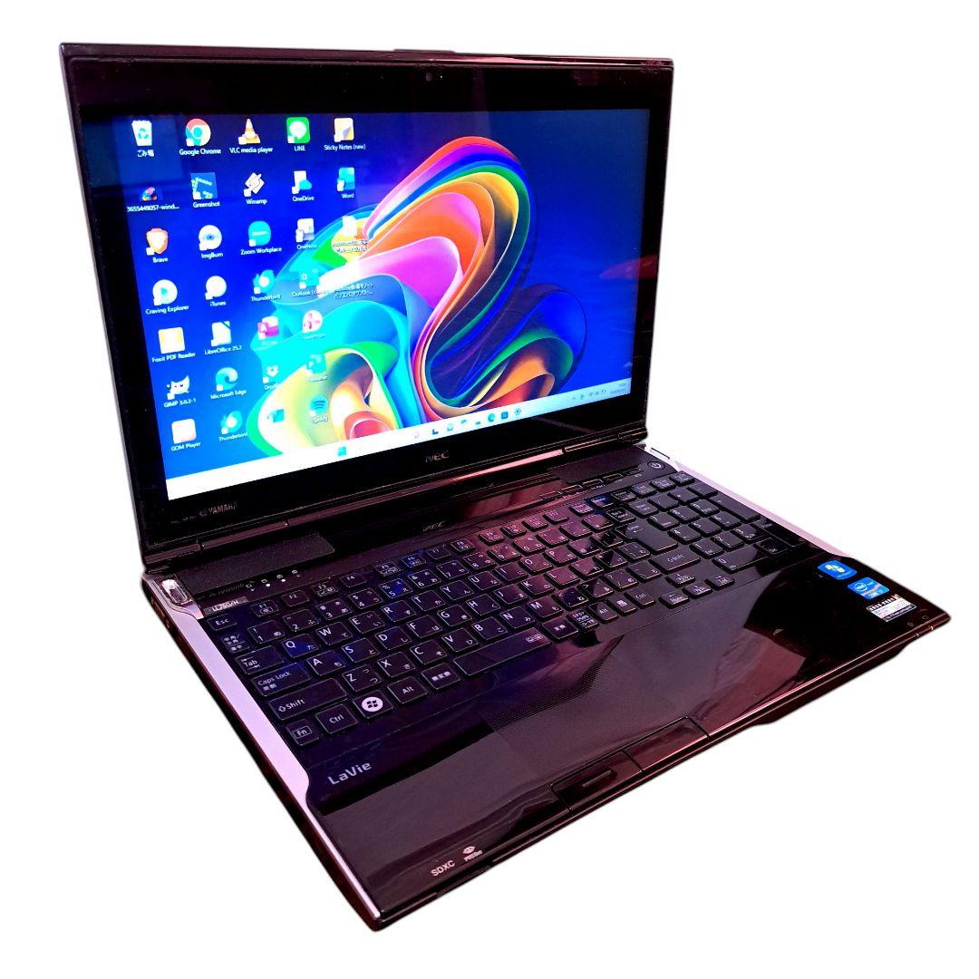 ノートPC ブラック Windows11 オフィス付き i7 16GB SSD