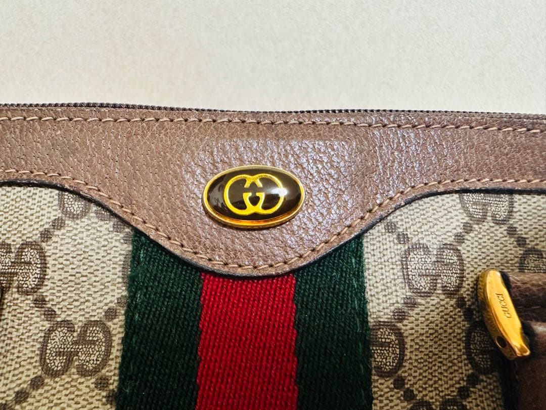 【9in9s】GUCCI グッチ ミニボストンバッグ シェリーライン
