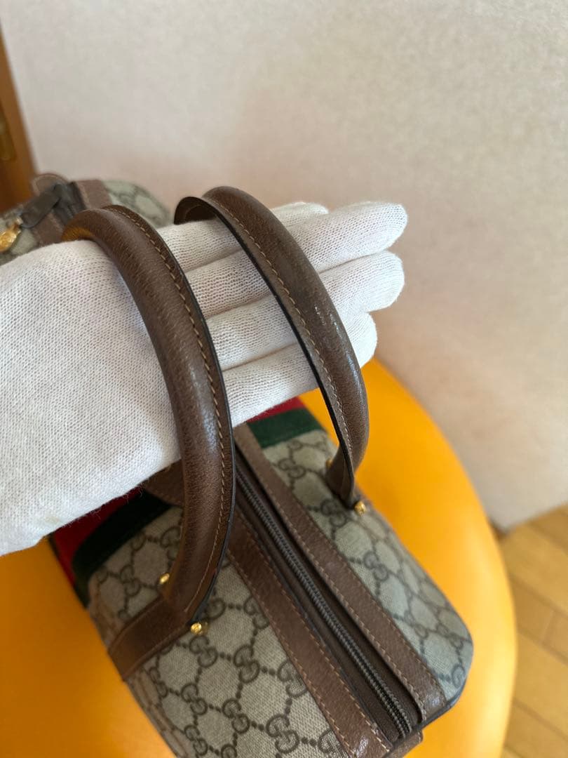 【9in9s】GUCCI グッチ ミニボストンバッグ シェリーライン