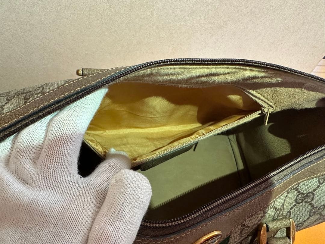 【9in9s】GUCCI グッチ ミニボストンバッグ シェリーライン