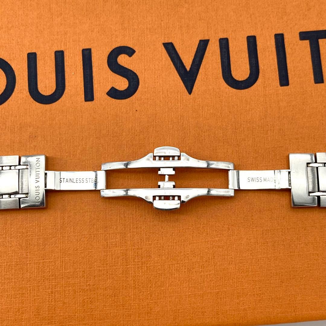 美品 ルイヴィトン タンブール 純正 ステンレスベルト シルバー B90520