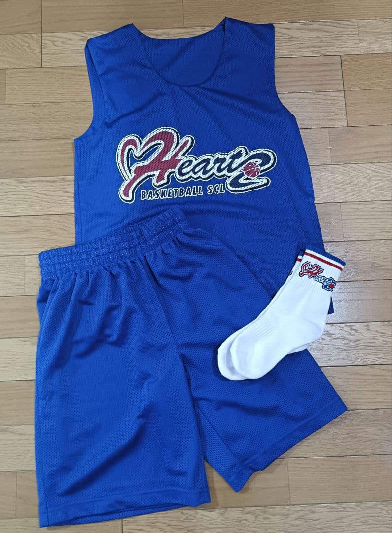 Hearts バスケットボールユニフォー厶上下セット　145
