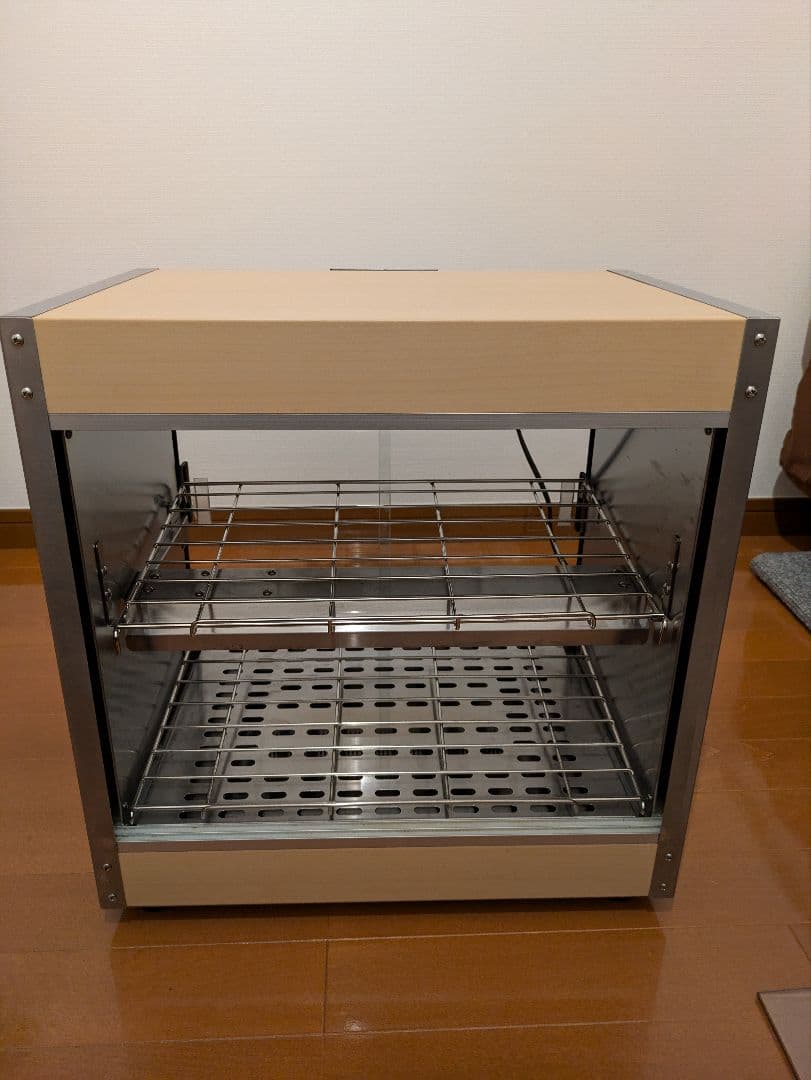 業務用ホットショーケース 木目調 PRO-4WSE (ライトウッド)