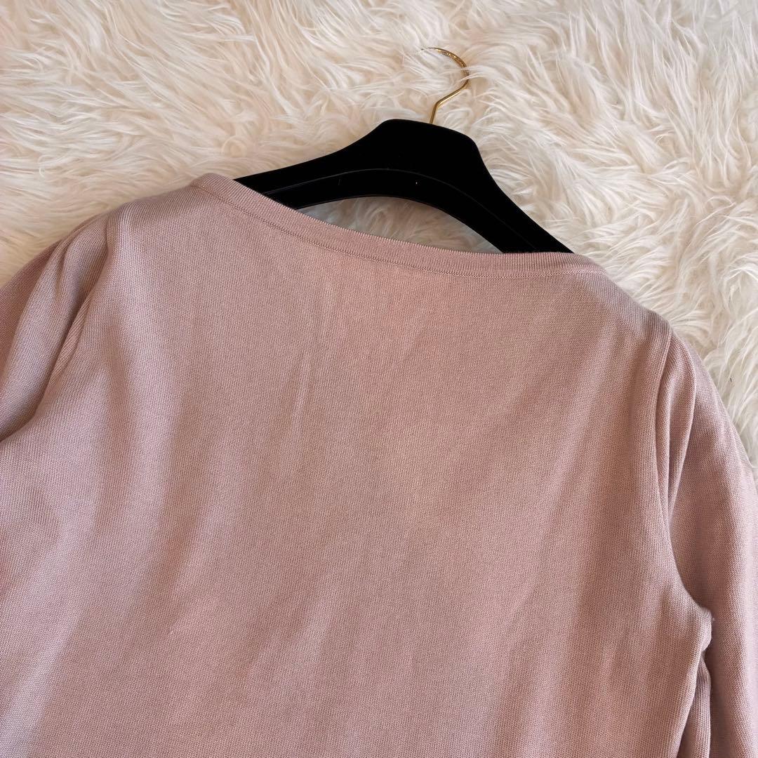 美品♡フォクシー カシミヤシルク クリームパフセーター ピンク　40