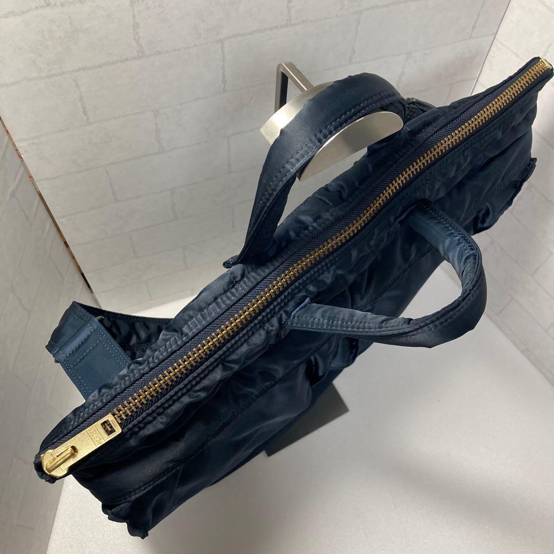 未使用級 新型 ポーター タンカー 2way ヘルメットバッグ アイアンブルー