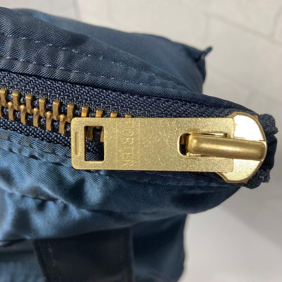 未使用級 新型 ポーター タンカー 2way ヘルメットバッグ アイアンブルー