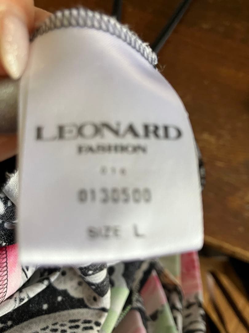 paakopod❣️レオナール　カンカン　シルク混 ロングワンピース