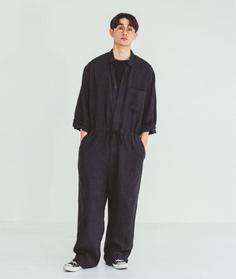 CONFECT リネンキャンバス ジャンプスーツ nest Robe