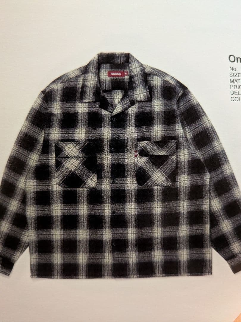 トップス hide and seek Ombre Check L/S Shirt