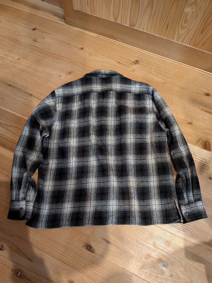 トップス hide and seek Ombre Check L/S Shirt