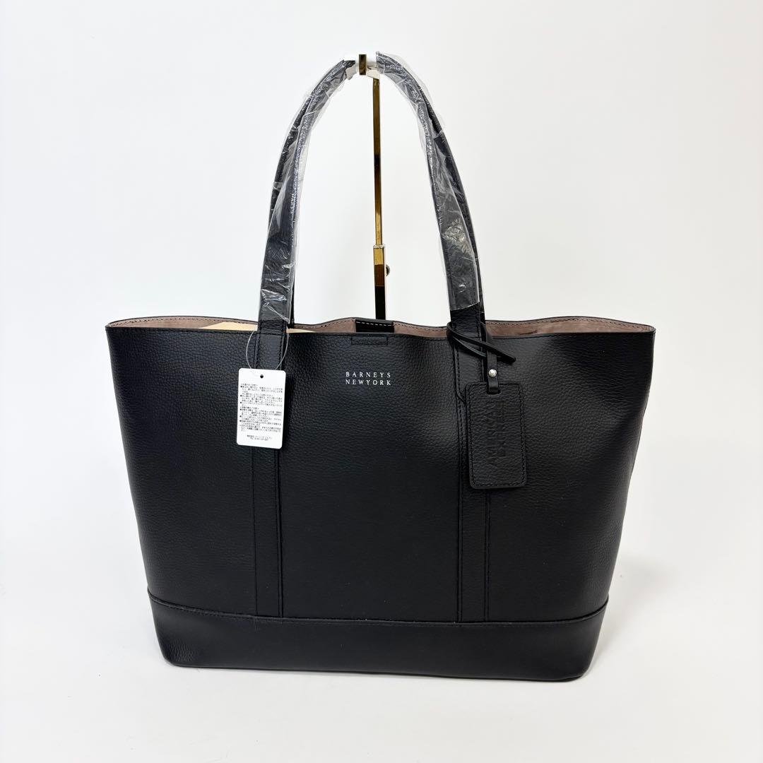 新品タグ付き！バーニーズニューヨーク × Amex オールレザー トートバッグ