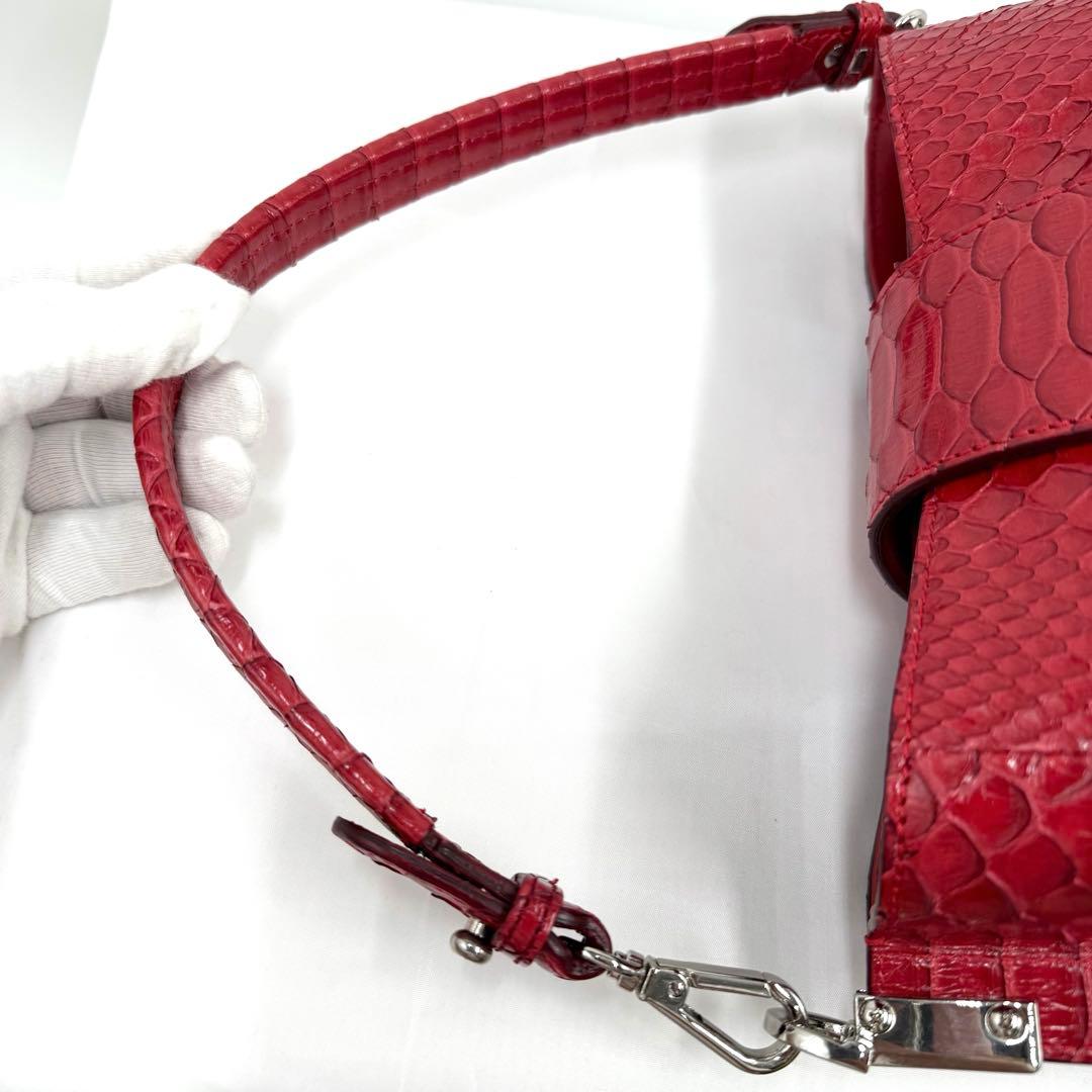 みつうら✨美品✨B-Rounge ビーラウンジ パイソンレザー 2WAY