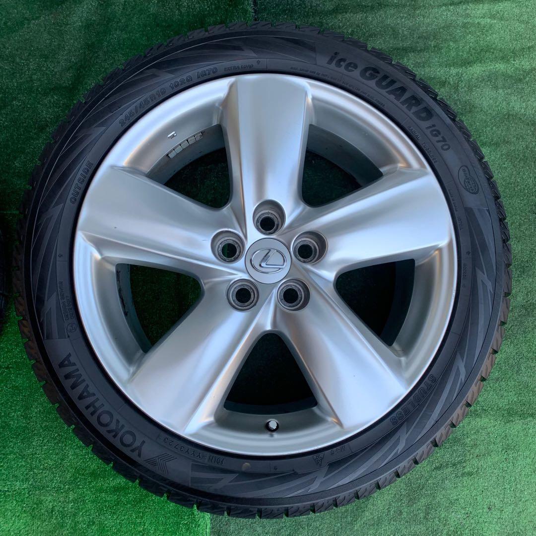 レクサスLS460 LS600純正19インチホイール ヨコハマスタッドレスタイヤ