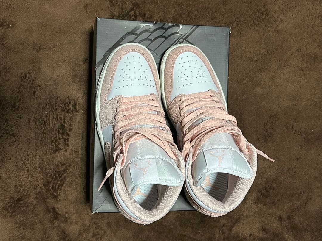 Nike Air Jordan 1 Mid ピンク/ホワイト